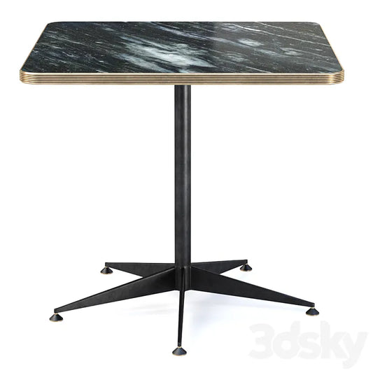 Grace restaurant square table / Square metal restaurant table 3DSMAX Model