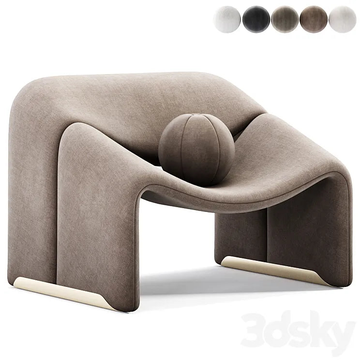 Groovy Chair by Pierre Paulin 3DSMAX Model