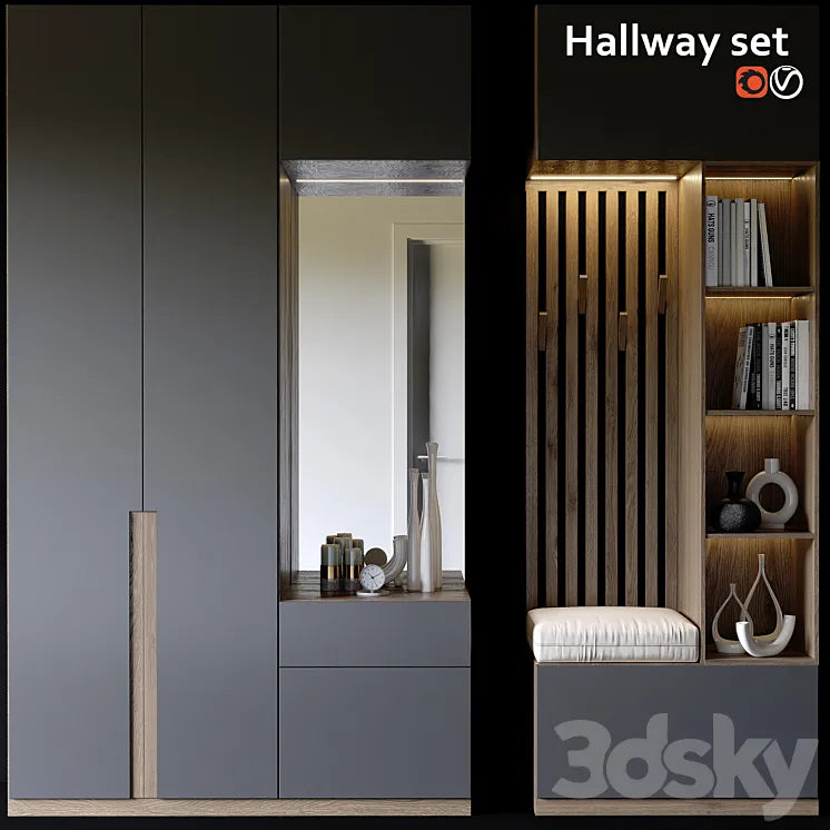 Hallway 3DSMAX Model
