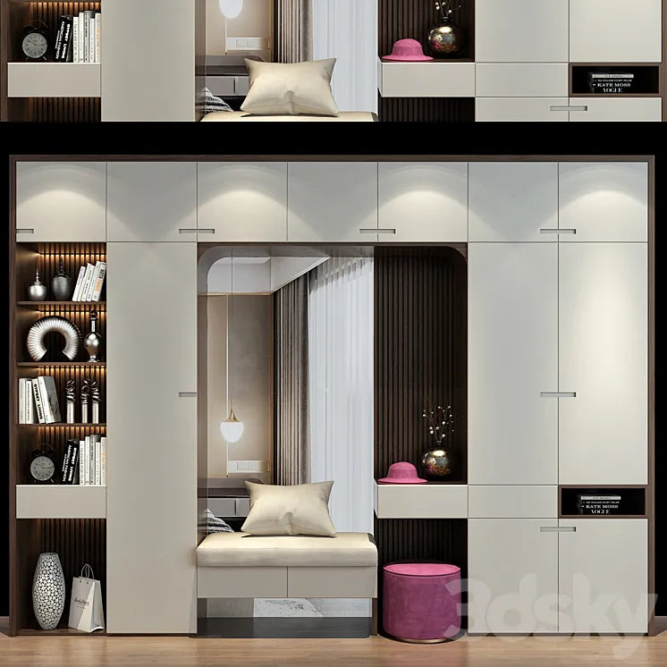Hallway | Furniture cabinet | set 492 3DSMAX Model