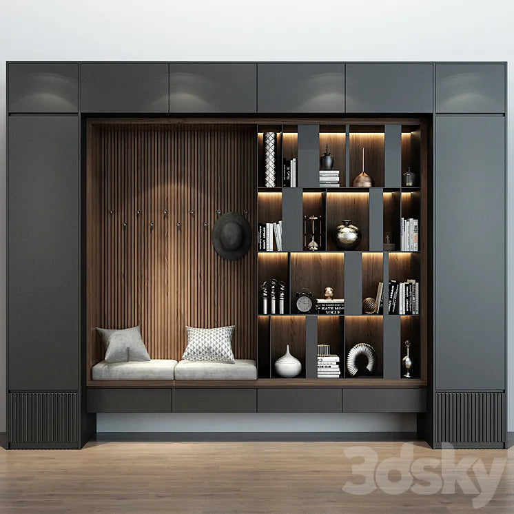 Hallway | Furniture cabinet | set 494 3DSMAX Model