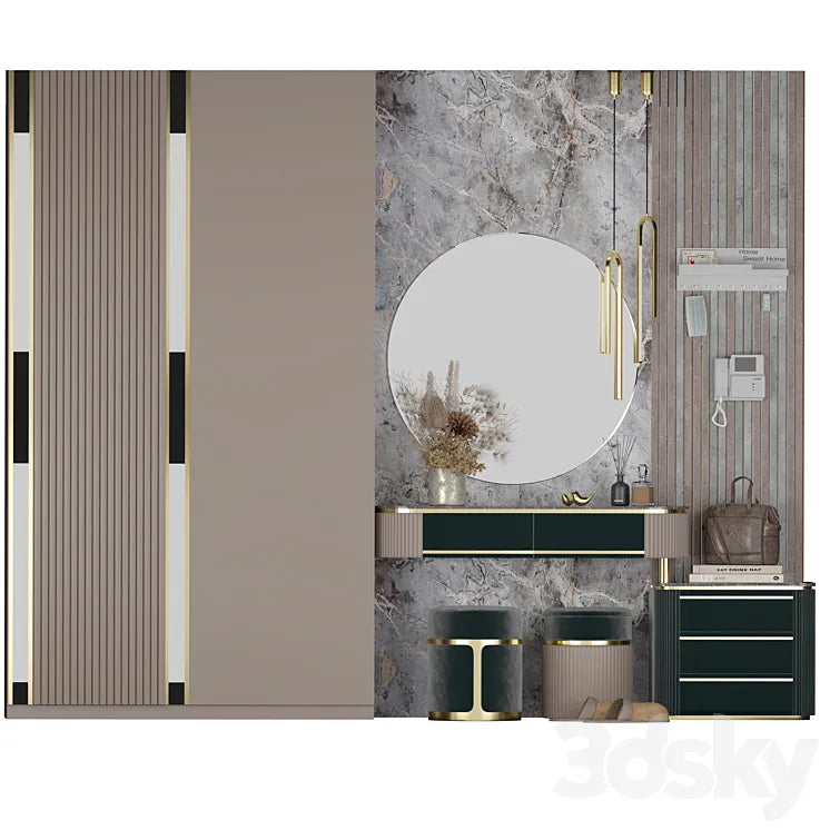 hallway set 07 3DSMAX Model