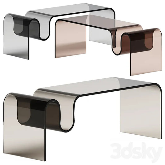 Halmar Livonia Glass Table 3DSMAX Model