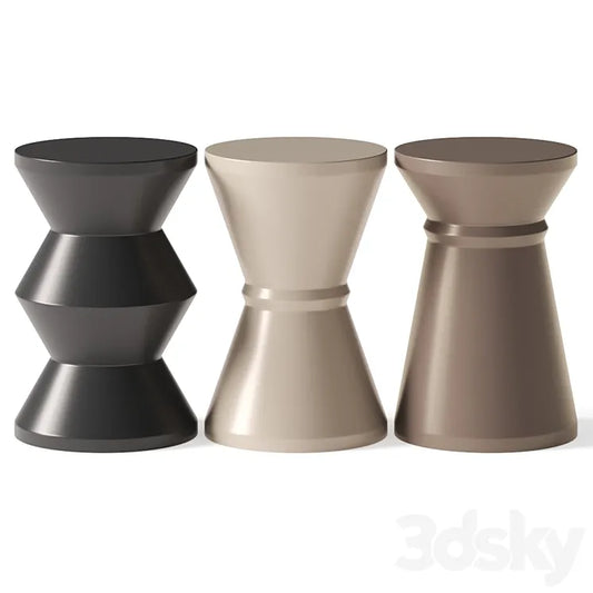 Hamilton Conte Stool 3 Brothers Side Table 3DSMAX Model