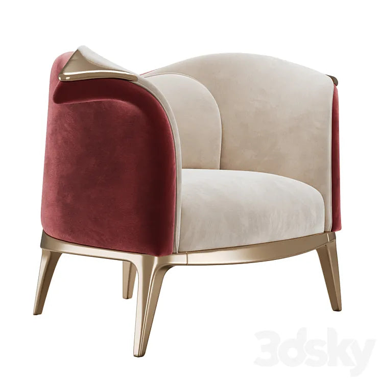 Harlequin Armchair by Alma de Luce 3DSMAX Model