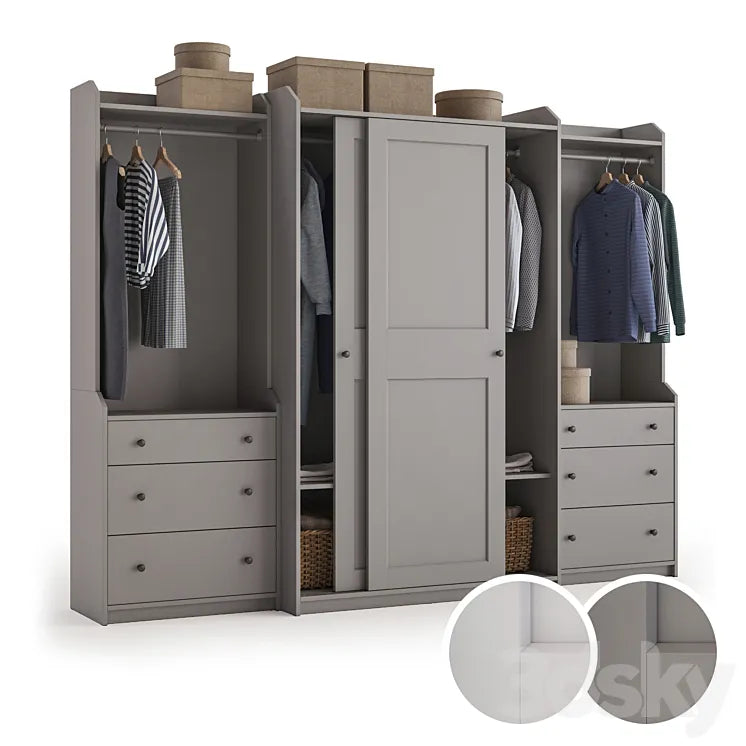 Hauga / Hauga wardrobe combination. 3DSMAX Model