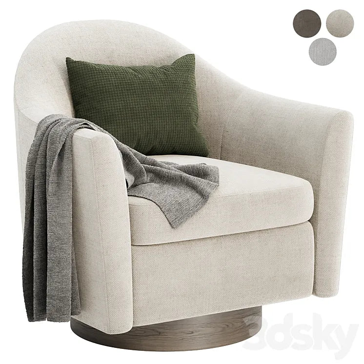 Haven swivel armchair 3DSMAX Model