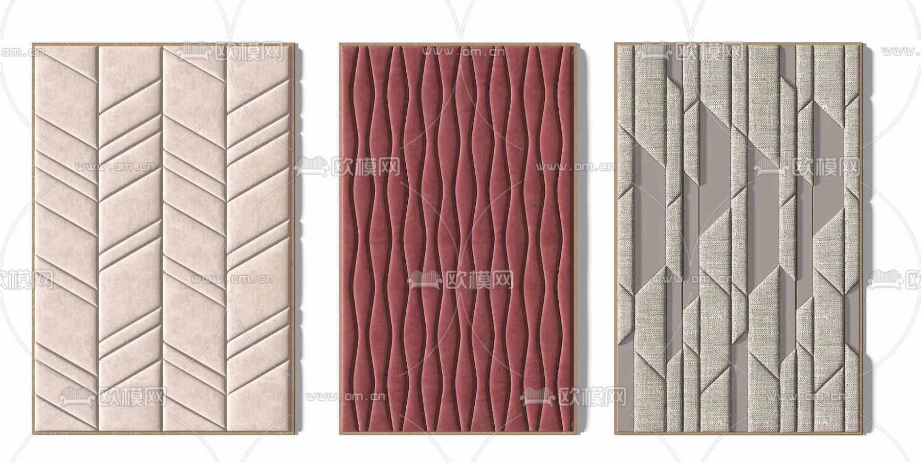 Headboard 3D Model for Bed – Interior 3D – 017