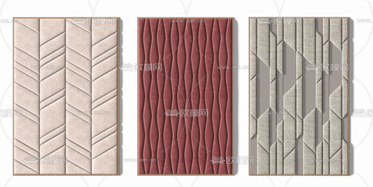 Headboard 3D Model for Bed – Interior 3D – 017