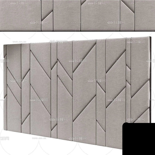 Headboard 3D Model for Bed – Interior 3D – 024