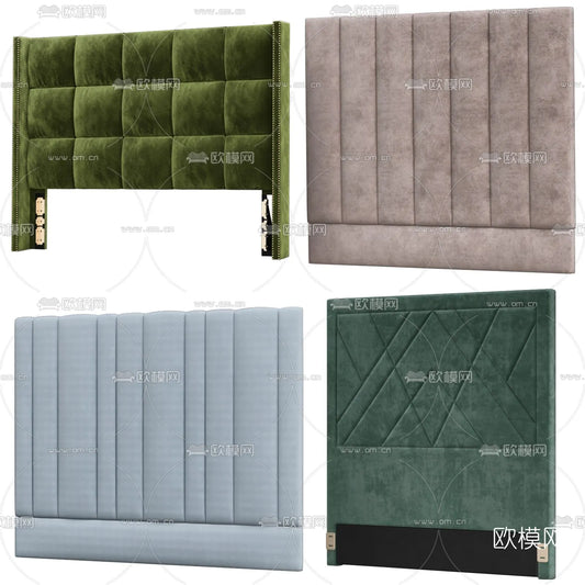 Headboard 3D Model for Bed – Interior 3D – 041