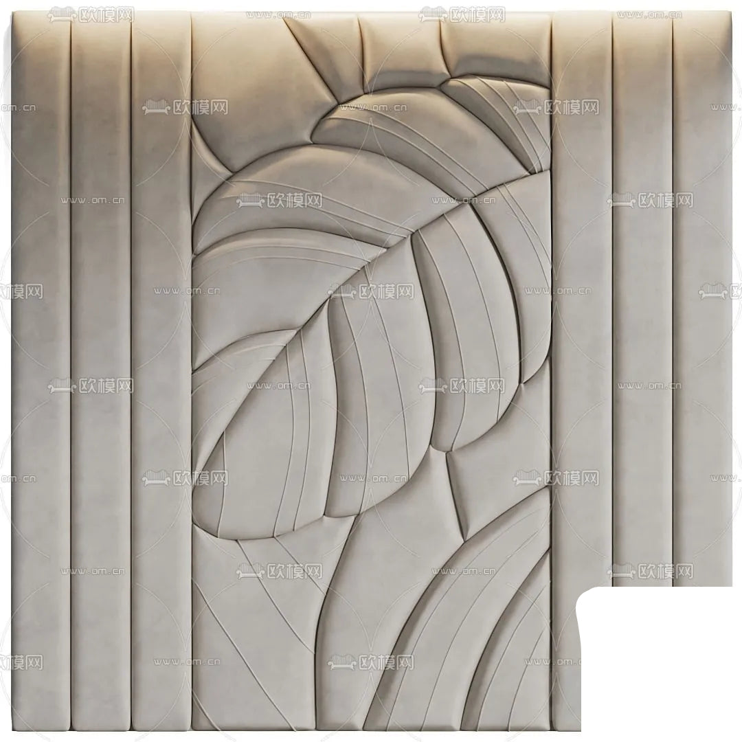 Headboard 3D Model for Bed – Interior 3D – 048