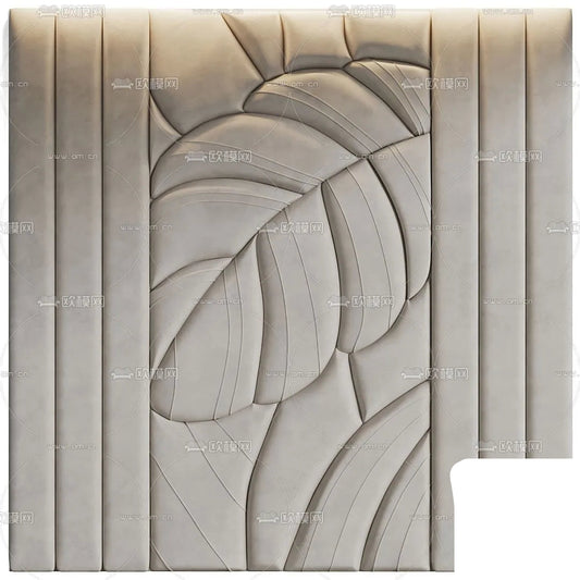 Headboard 3D Model for Bed – Interior 3D – 048