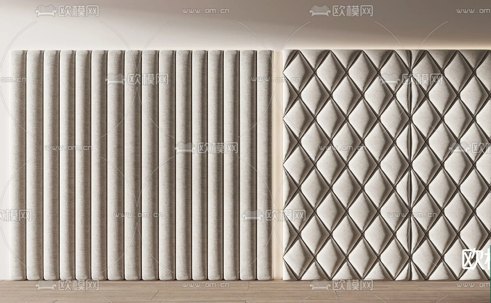 Headboard 3D Model for Bed – Interior 3D – 064
