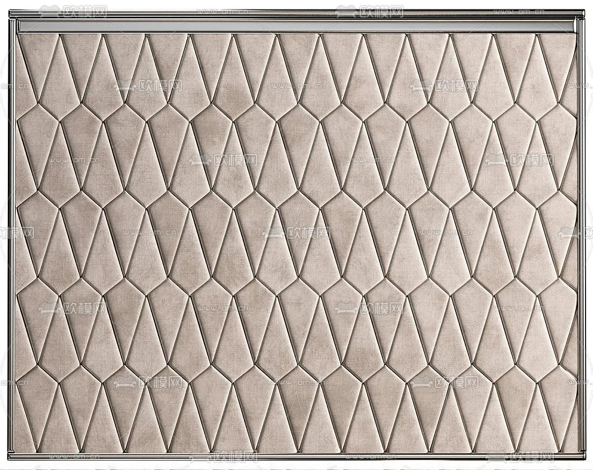 Headboard 3D Model for Bed – Interior 3D – 066