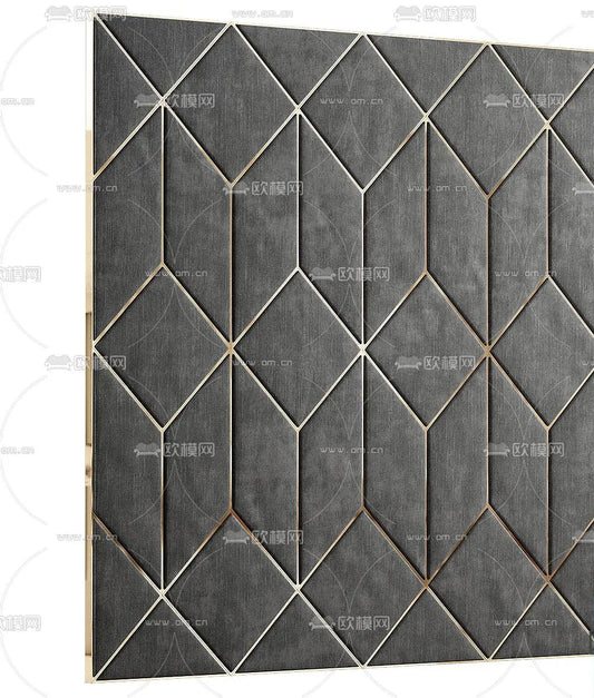 Headboard 3D Model for Bed – Interior 3D – 068
