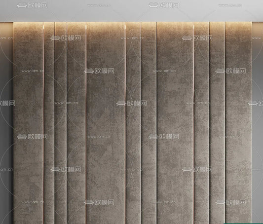 Headboard 3D Model for Bed – Interior 3D – 069