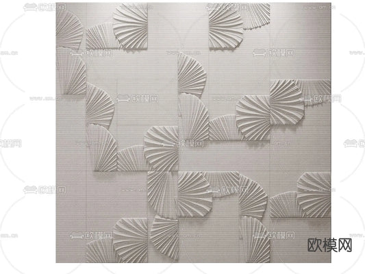 Headboard 3D Model for Bed – Interior 3D – 078