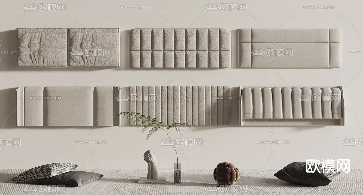 Autodesk 3DS Max – Headboard 3D Model for Bed – Interior 3D – 087