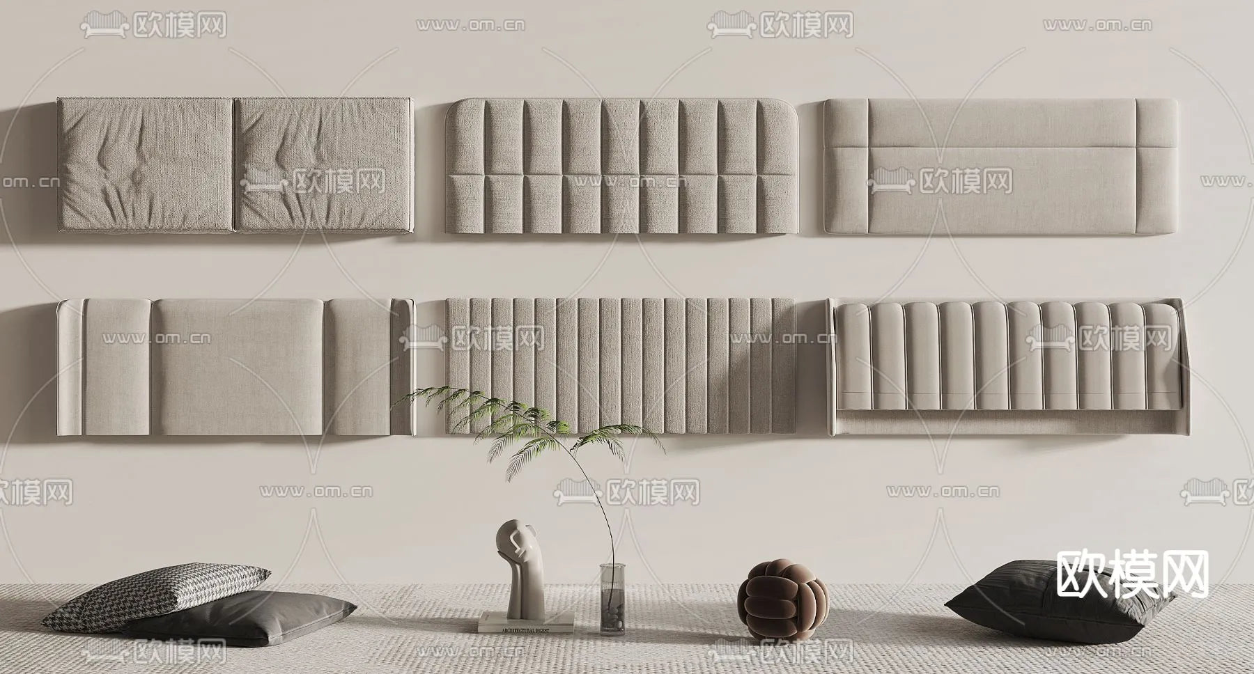 Autodesk 3DS Max – Headboard 3D Model for Bed – Interior 3D – 087