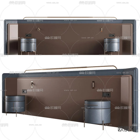 Headboard 3D Model for Bed – Interior 3D – 092