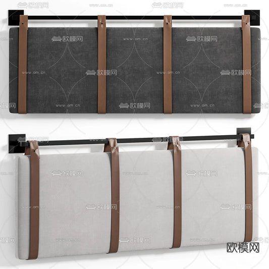 Headboard 3D Model for Bed – Interior 3D – 099