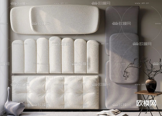 Headboard 3D Model for Bed – Interior 3D – 106