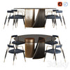 Hege Table and Frame Chair by Shake 3DSMAX Model