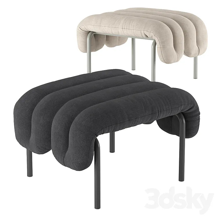 Hem. Puffy Ottoman. 3DSMAX Model