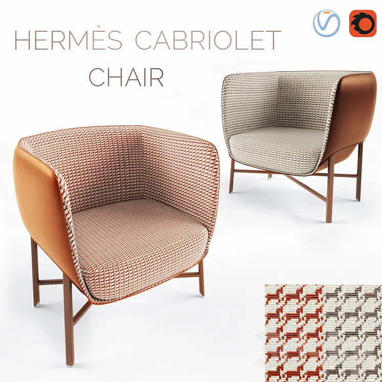 Hermes Cabriolet chair 3DSMAX Model