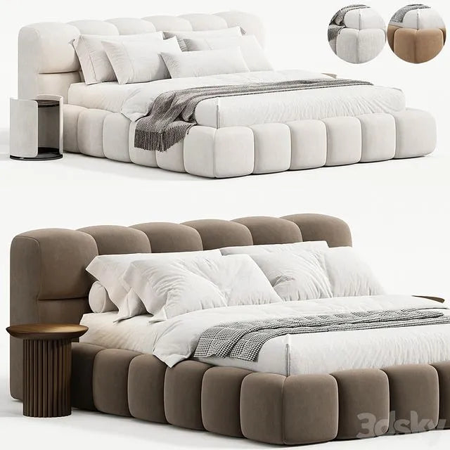 Hildon Boucle Bed Frame 3dsMax Model