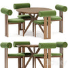 Hippo chair and table walnut 3DSMAX Model