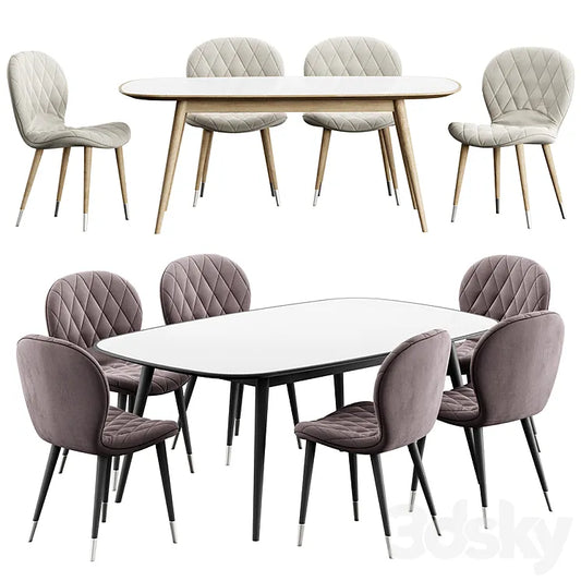 Hiro chair Konyshev HER 042 G Table 3DSMAX Model