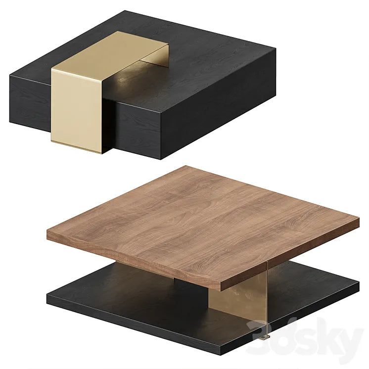 Homary Black Coffee Table 3DSMAX Model