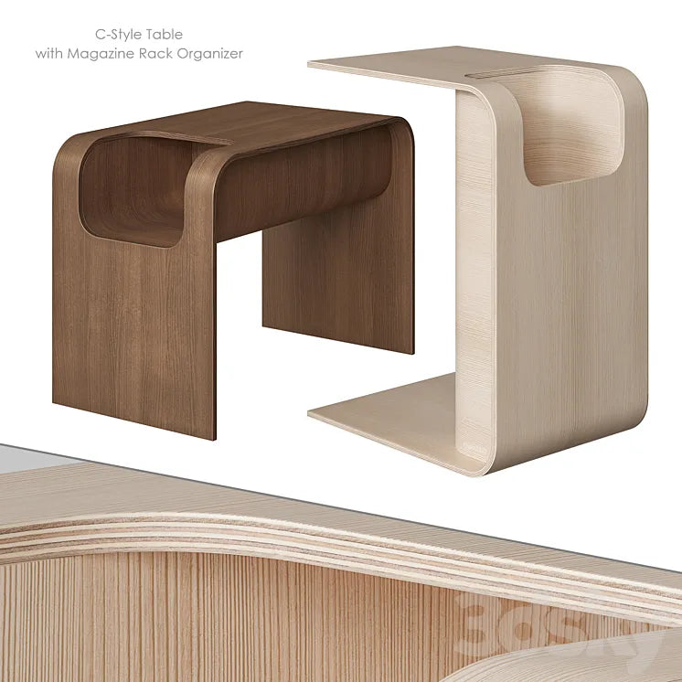 Homary Side table C-Style 3DSMAX Model