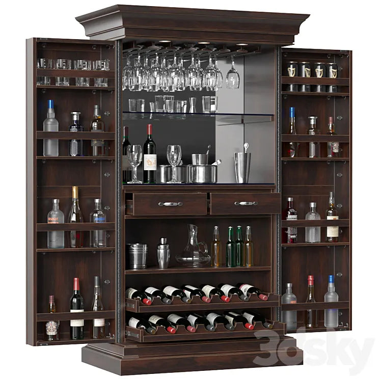 Home Bar Cabinet 3DSMAX Model