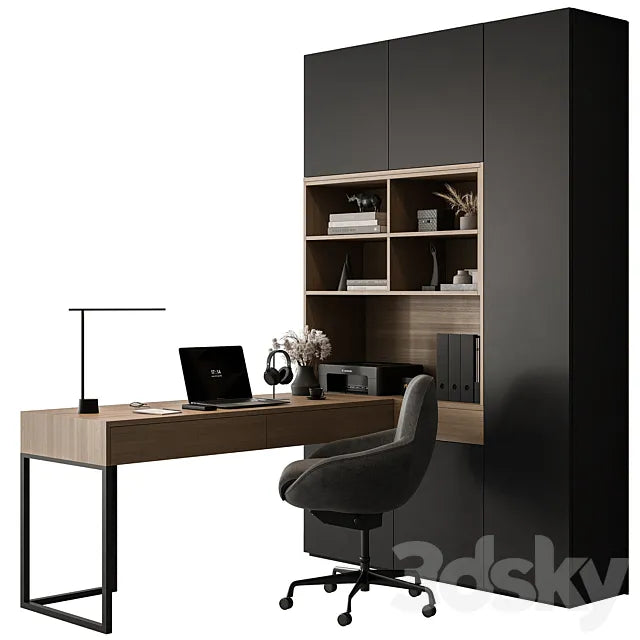 Home Office - Office Furniture 573 3ds Max