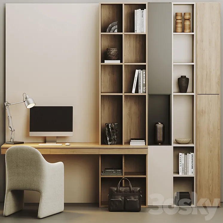 Home Office Set 3DSMAX Model