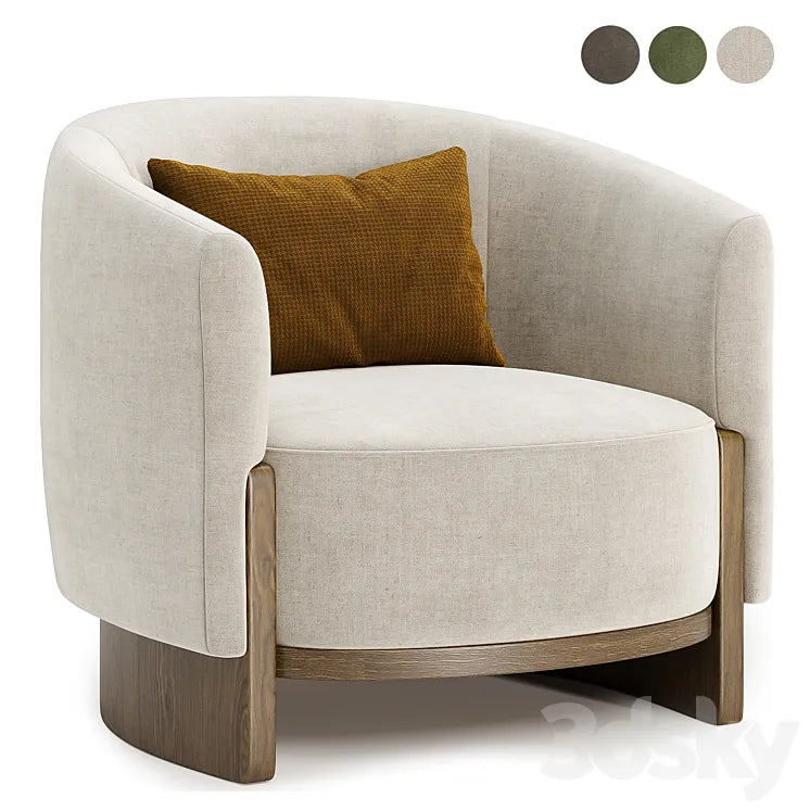 HUG Armchair by Parla design 3DSMAX Model