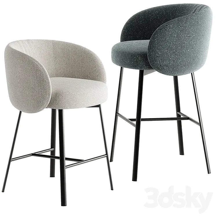 Hug barstools 3DSMAX Model