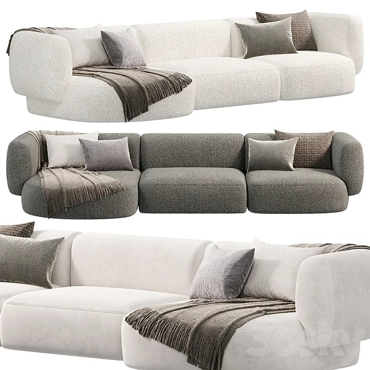 Hug Modular Sofa 4 sofas 3DSMAX Model