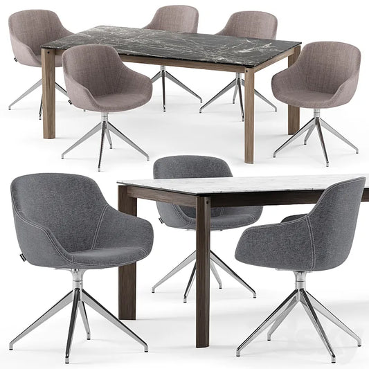 Igloo chair and Alpha table - Calligaris 3DSMAX Model