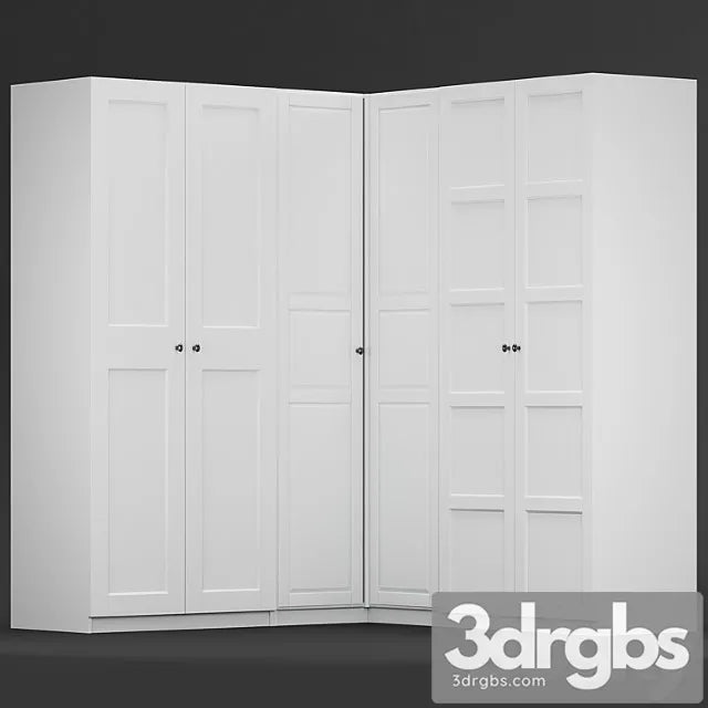 Ikea Pax Corner Wardrope A 1 3D Model Free