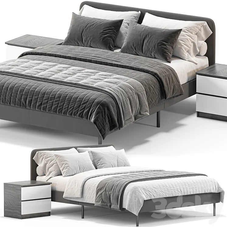 IKEA SLATTUM Double bed 3DSMAX Model