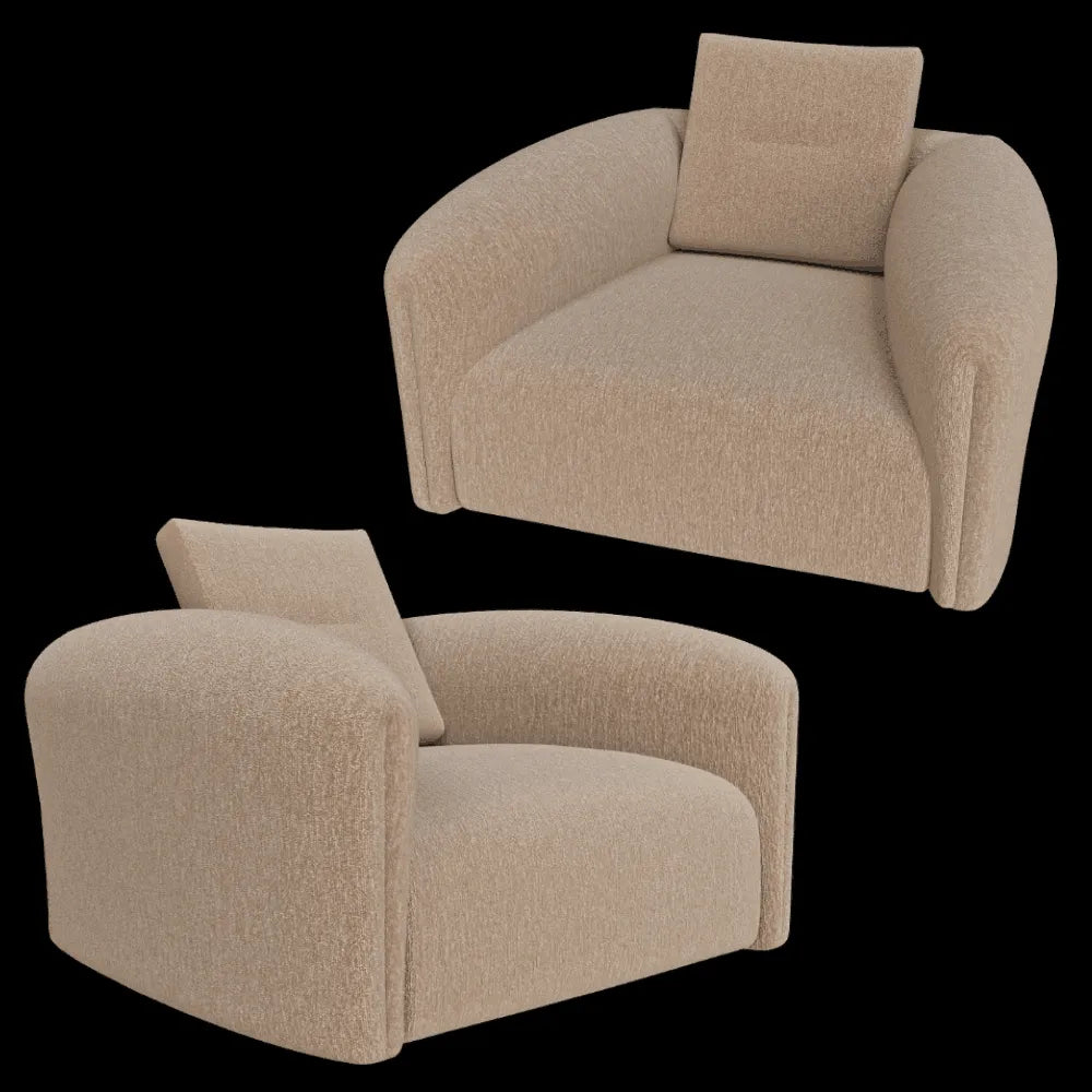 IL Loft  - Armchair Quentin Poltrona 3ds Max