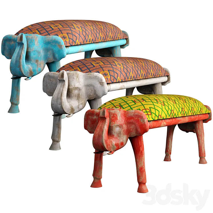 Indian maurya bench 3DSMAX Model