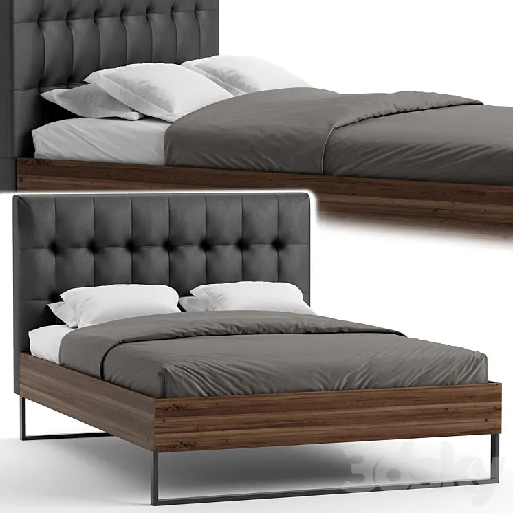 Industrial Bed by Baxton Studio 3DSMAX Model