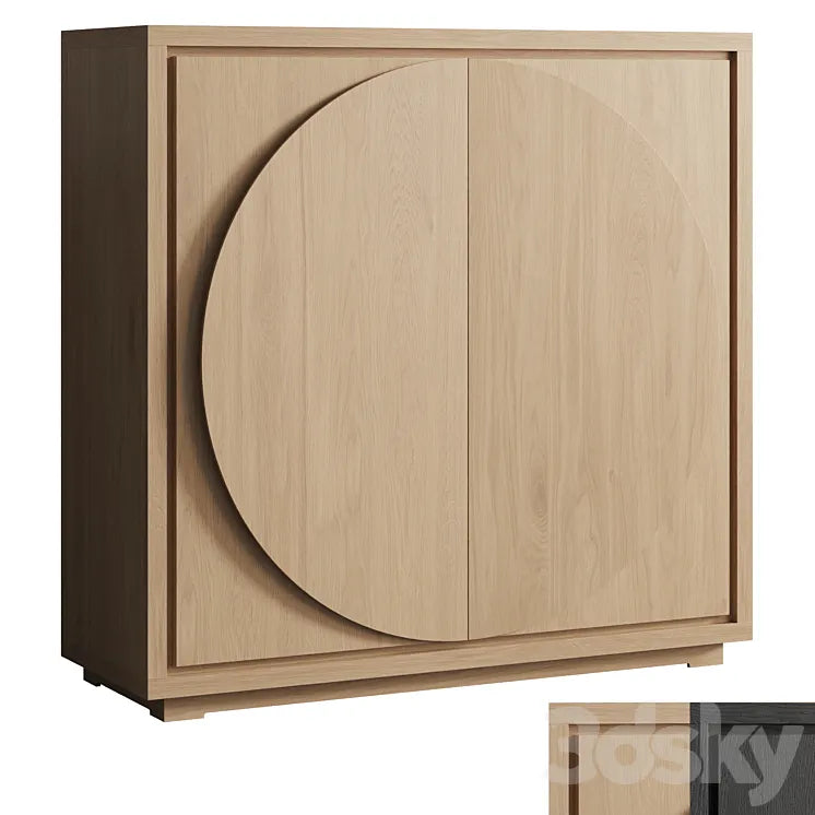 Interior Secrets Bonnie 2 Doors Wooden Storage Cabinet 3DSMAX Model