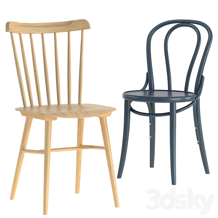 Ironica chair and 18 chair By TON 3DSMAX Model