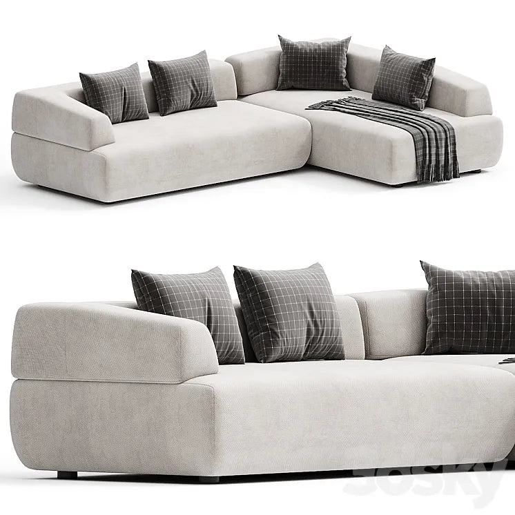 ITALO | Sofa with chaise longue By Minimomassimo 3DSMAX Model